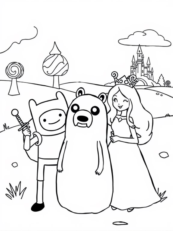adventure time coloring fun