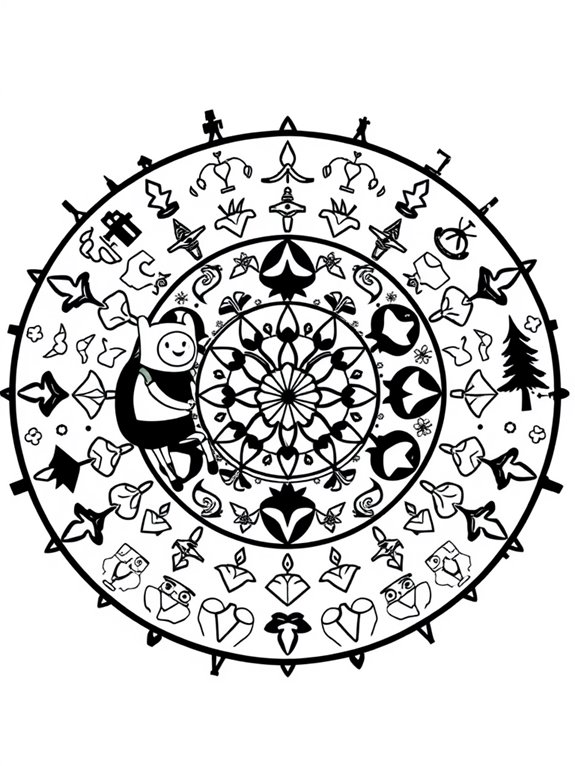 adventure time mandala art