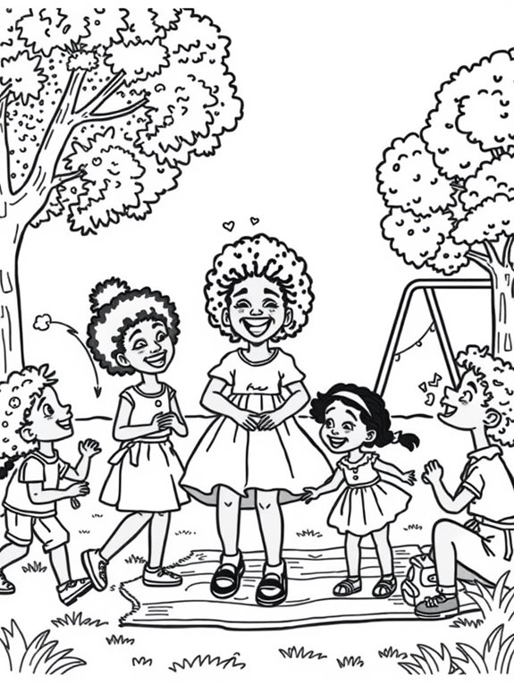 afro black girl coloring