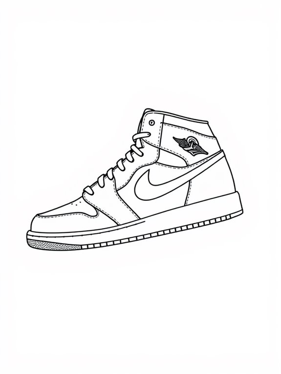 air jordan coloring page
