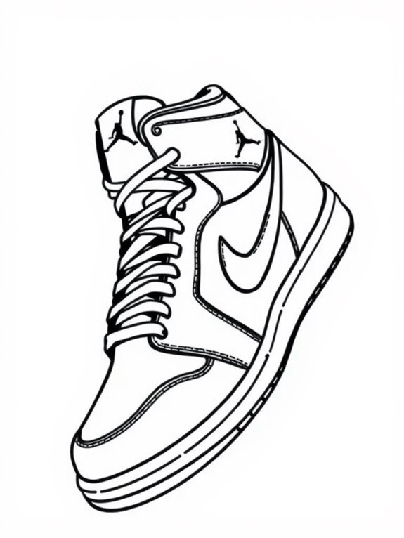 air jordan coloring page