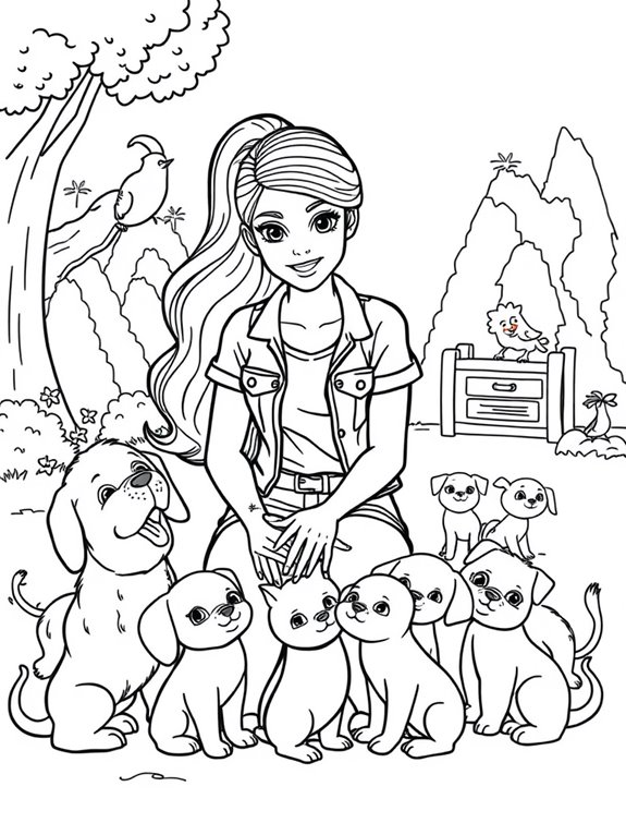 barbie animal rescue fun