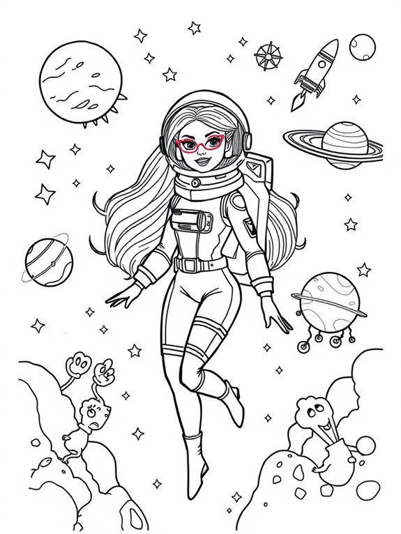 barbie in outer space