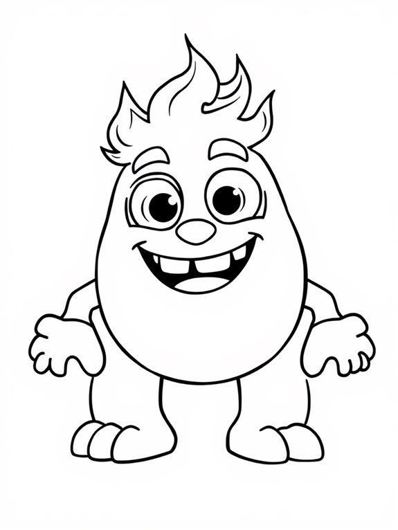 blaze coloring page activity