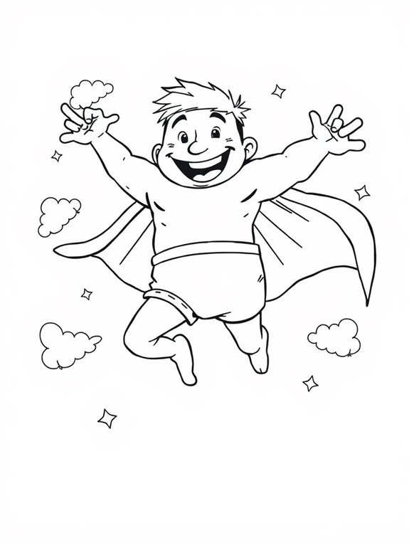 captain underpants coloring activity