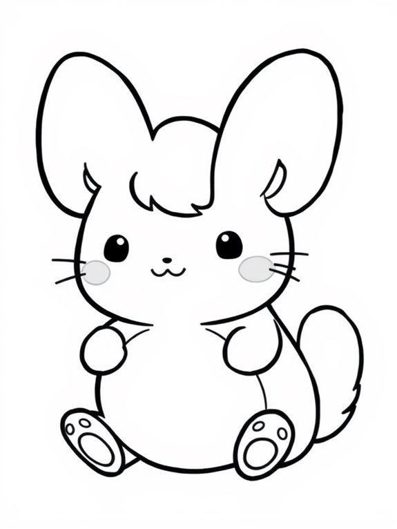 cinnamoroll coloring page design