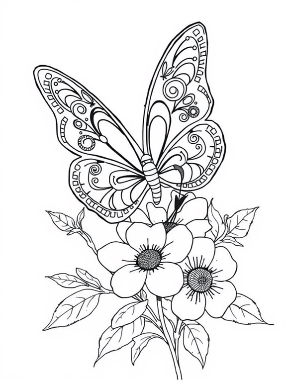 colorful butterfly art activity