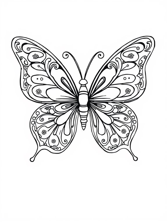 colorful butterfly spirit design
