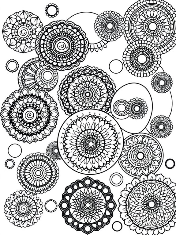 colorful circular designs activity
