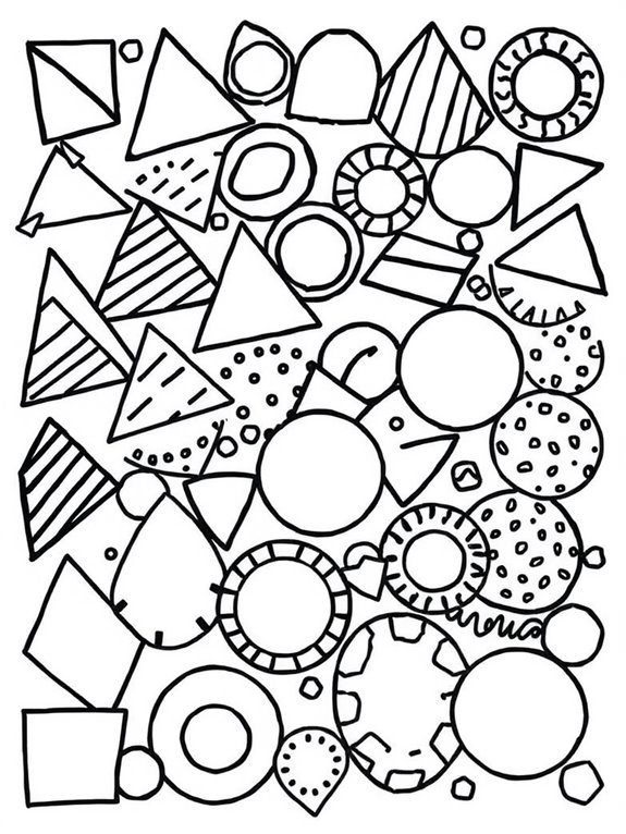 colorful geometric shapes design