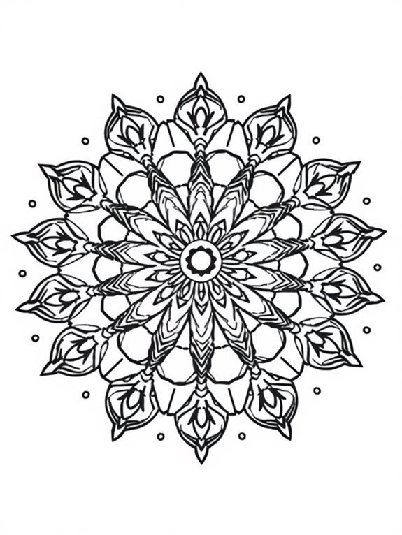 colorful mandala art design