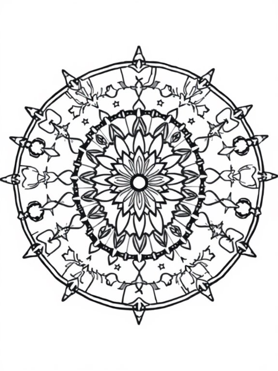 colorful mandala circus design