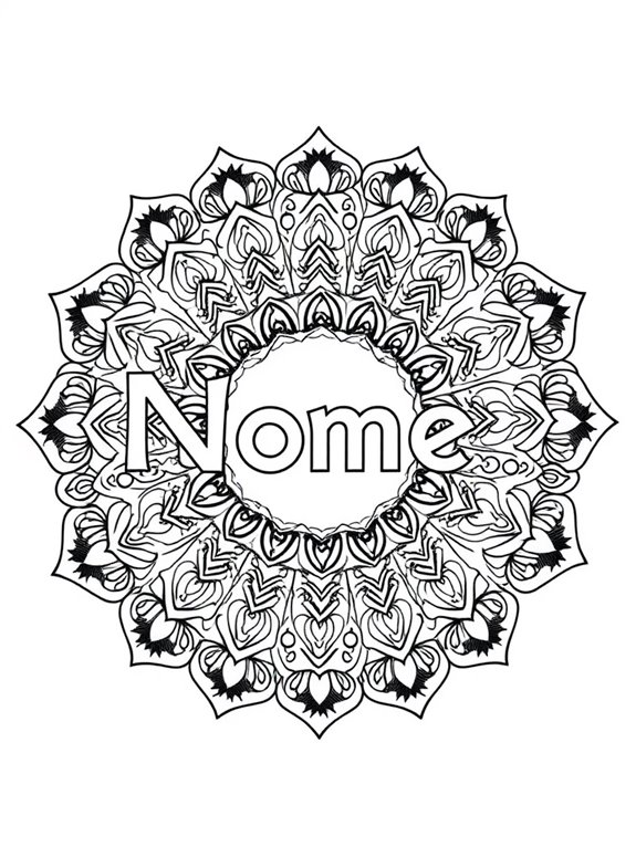 colorful mandala design page