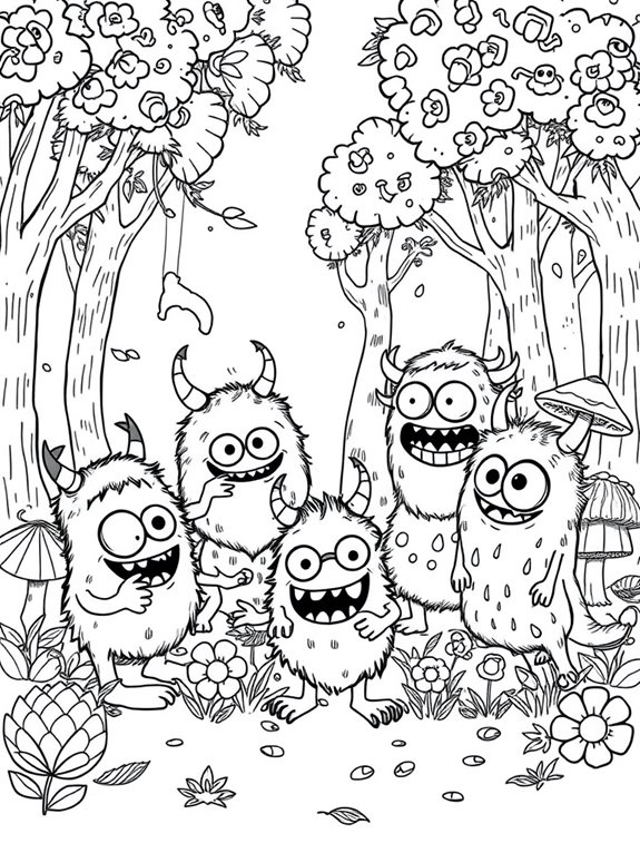 colorful monster art fun