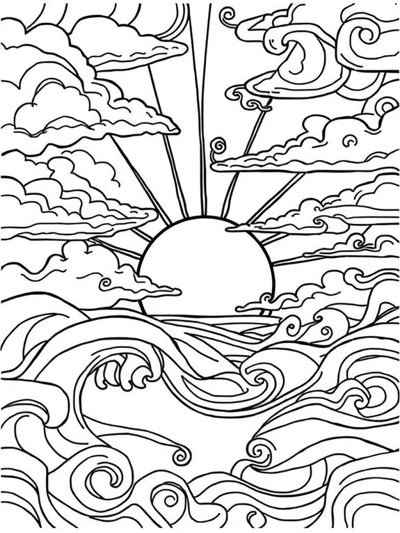 coloring page abstract design