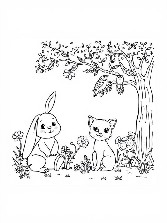 coloring page for animals
