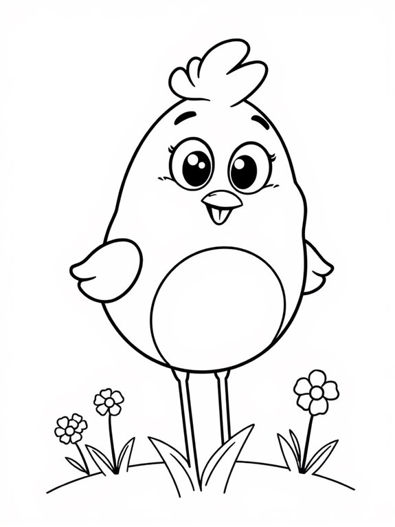 coloring page for birds