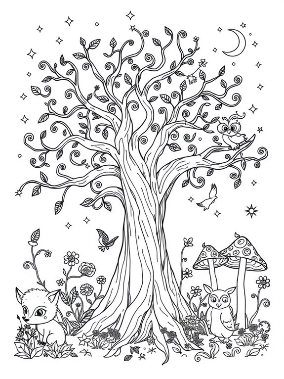coloring page for fantasy