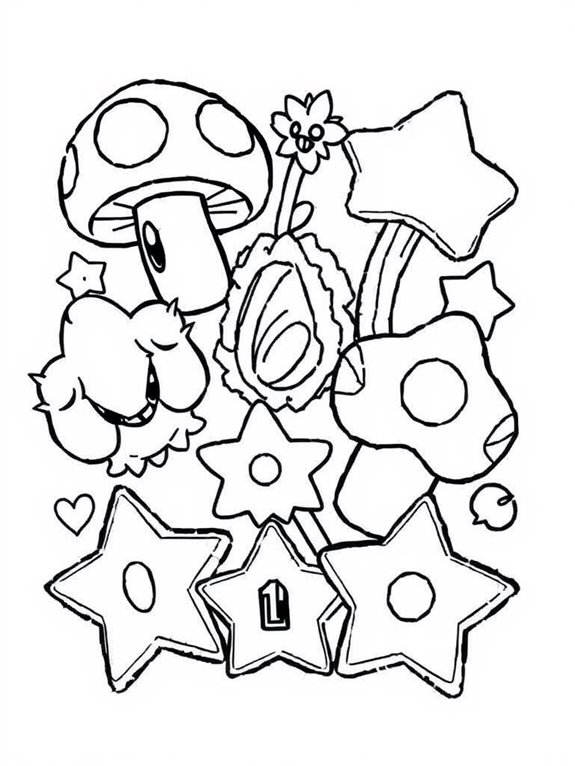 coloring page for icons