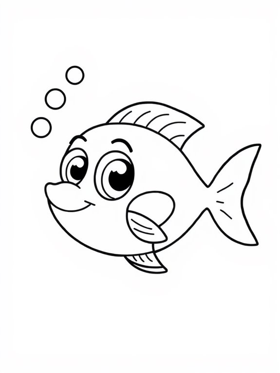 coloring page of fish