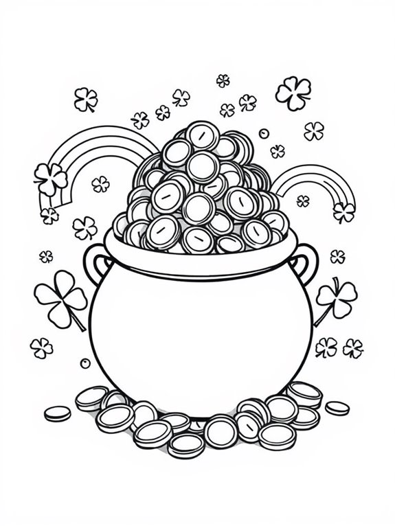 coloring page of gold