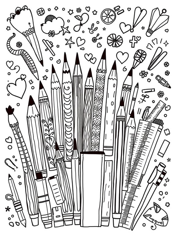 creative stationery coloring fun