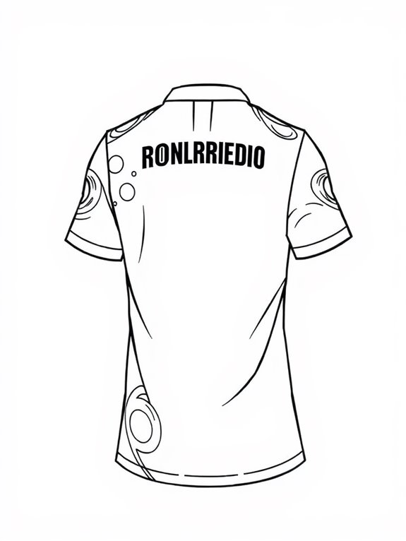 cristiano ronaldo jersey coloring page