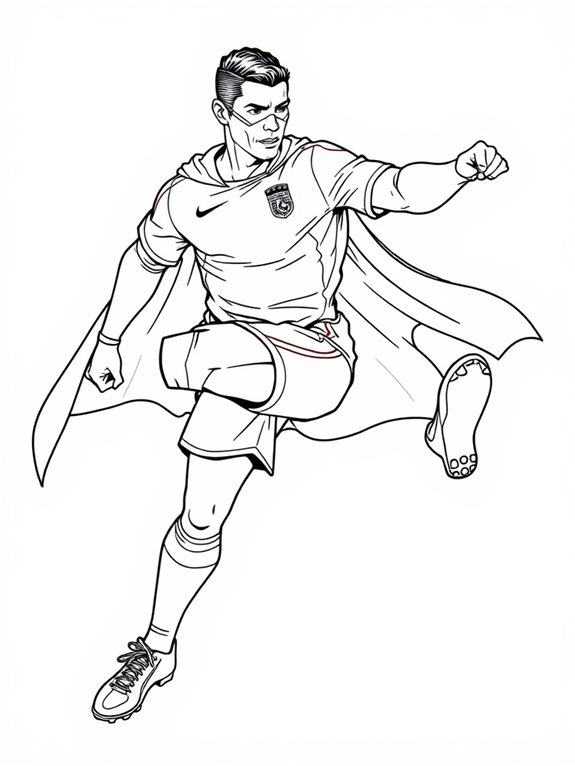 cristiano ronaldo superhero artwork