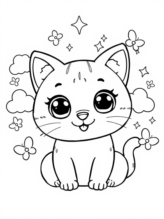 cute cat coloring fun