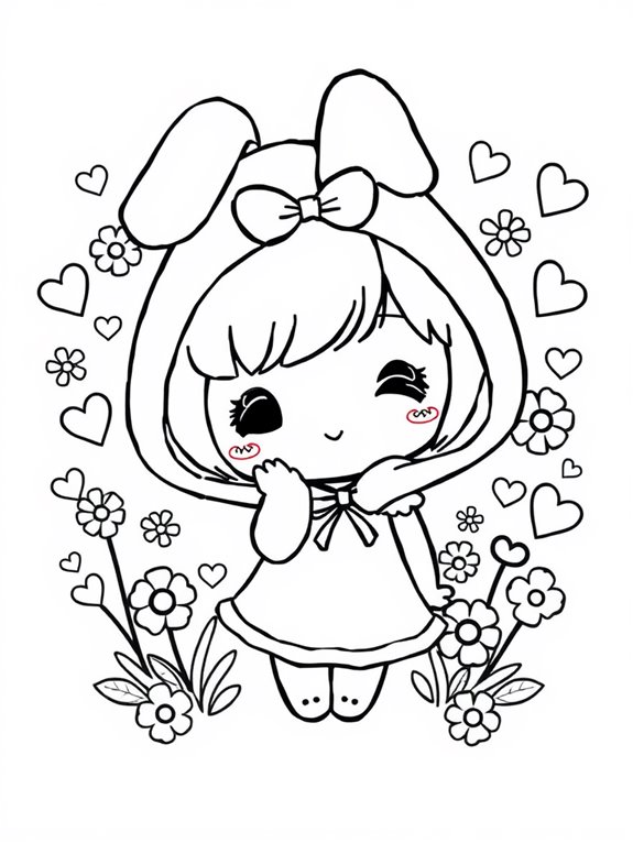 cute my melody coloring
