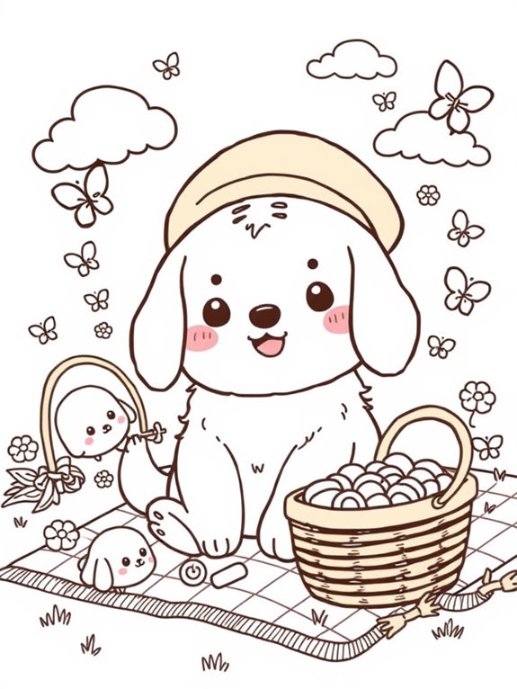 cute pompompurin coloring page