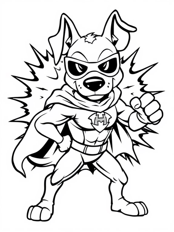 12+ Free Printable Dogman Coloring Pages for Fun and Creativity