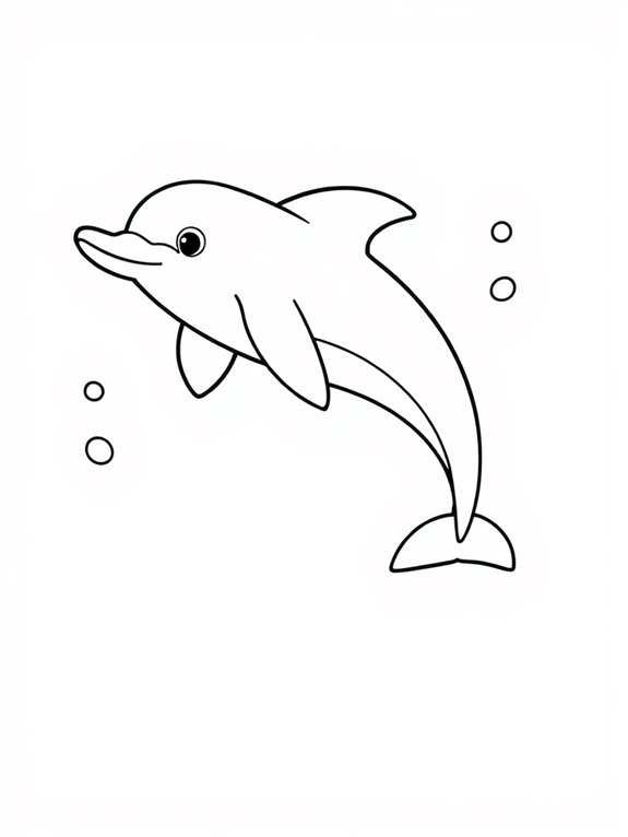 dolphin themed coloring activity