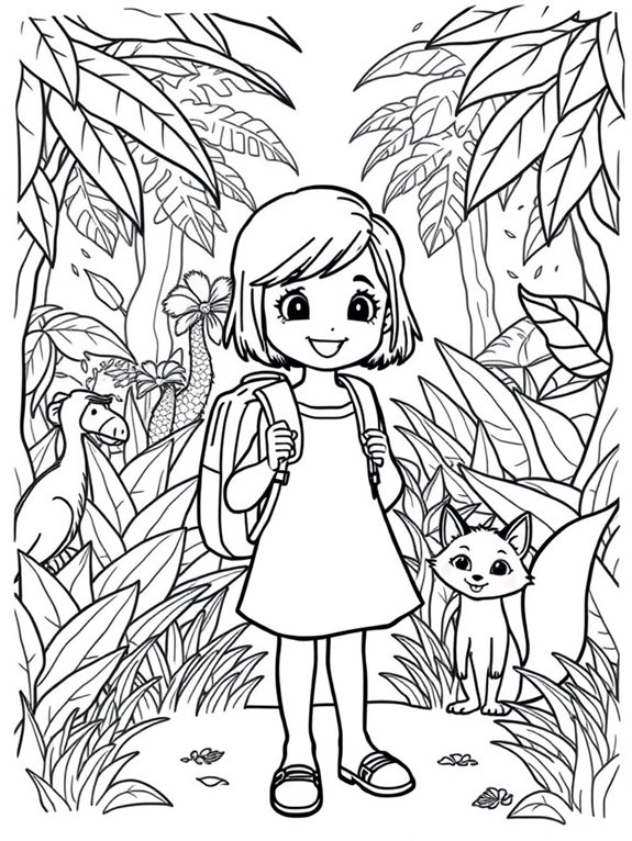 dora coloring page outline