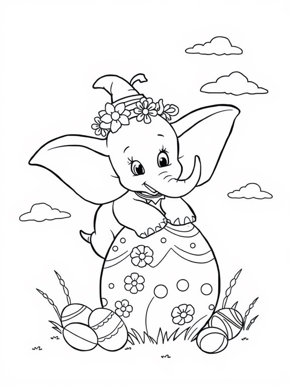 dumbo easter parade coloring