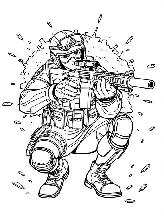 dynamic character action pose