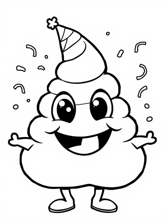 funny cartoon poop art