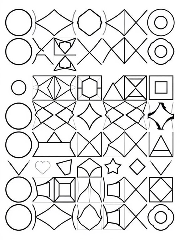 geometric patterns coloring page