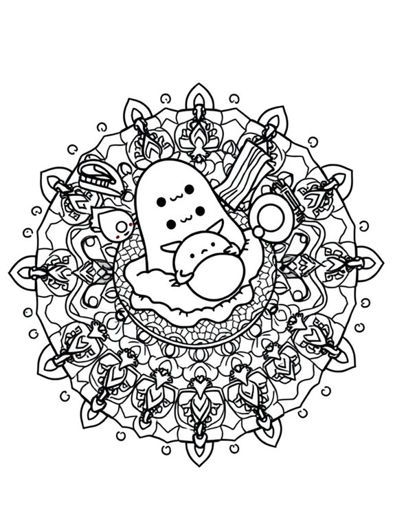 gudetama coloring page patterns