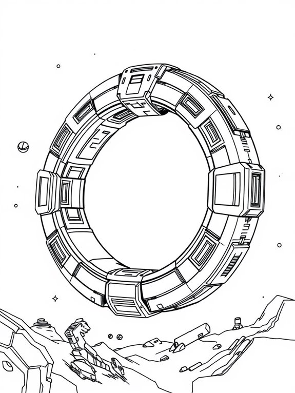 halo ring coloring activity