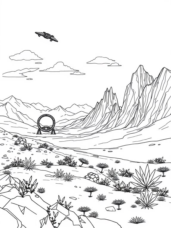 halo themed line art