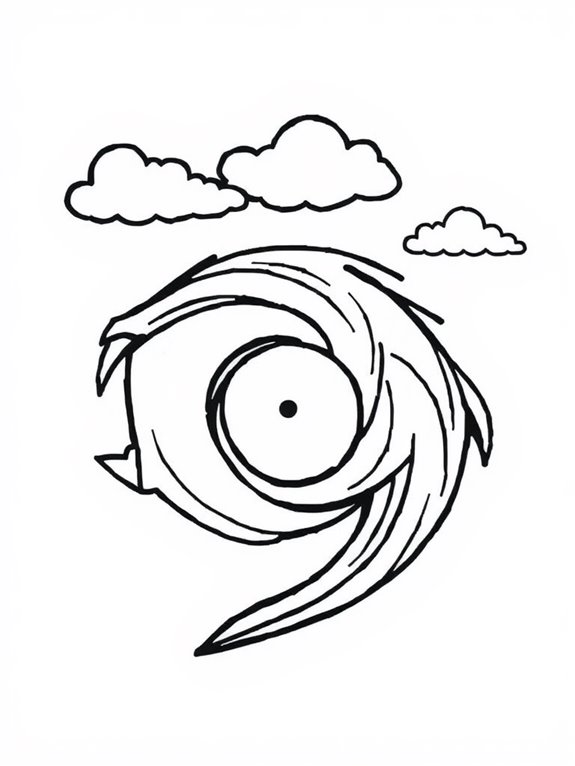 hurricane swirl coloring activity