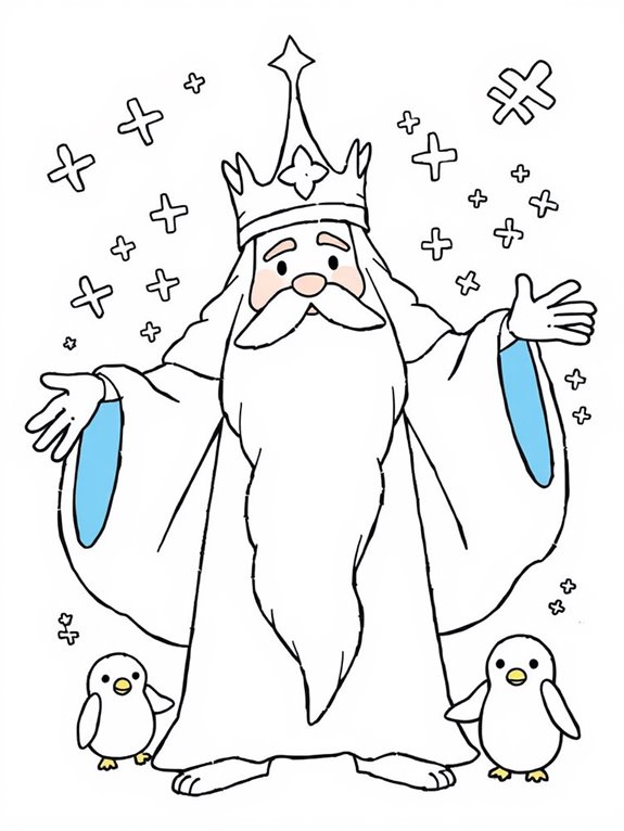 ice king coloring activity