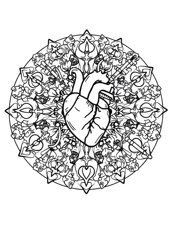 intricate mandala coloring page