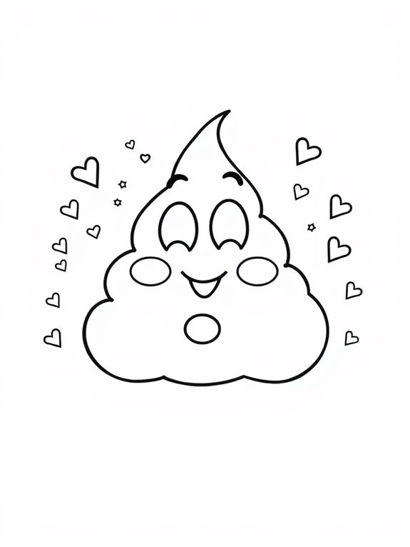 joyful feces coloring activity
