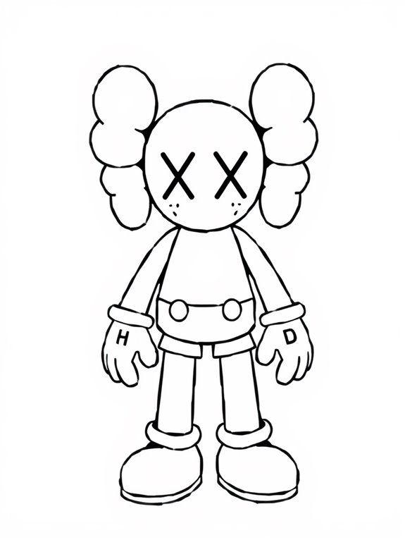 kaws character art activity