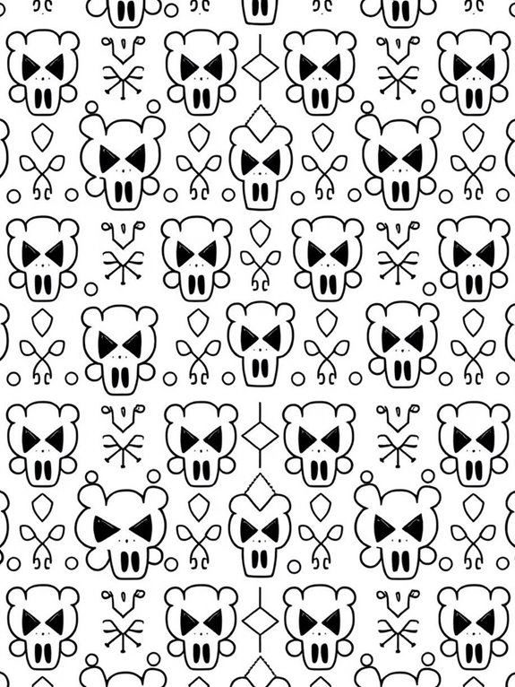 kaws coloring page design