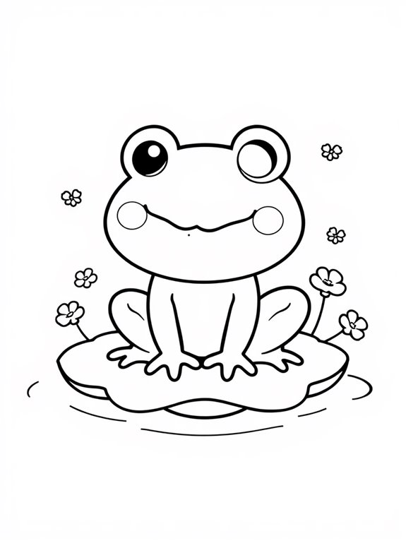 keroppi coloring page design