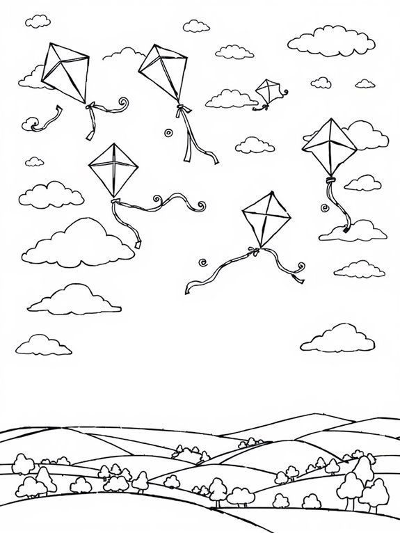 kite soaring in sky
