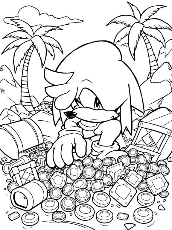 knuckles treasure hunt adventure